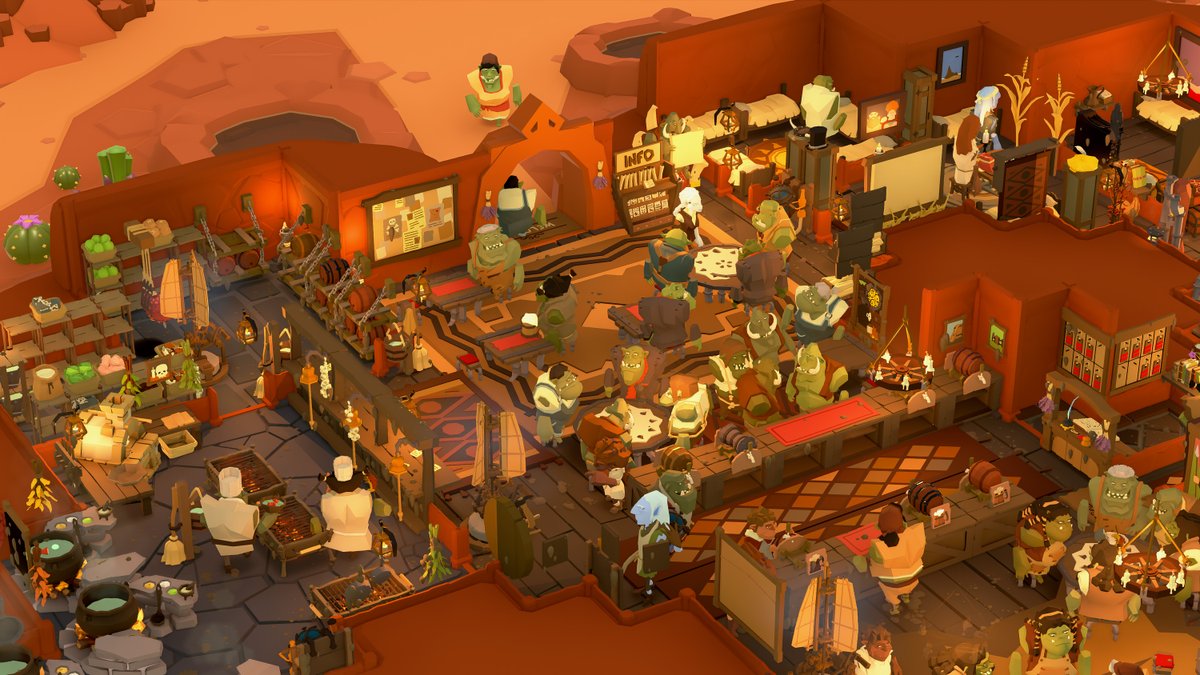 TavernKeeper's tweet photo. nestled in the Gugamush desert, The Bad Law tavern has the largest menu in the region, featuring 👉 SIX 👈 different soups! 

(another day of our players blowing us away with their taverns!) https://t.co/YrcYKCXLJh