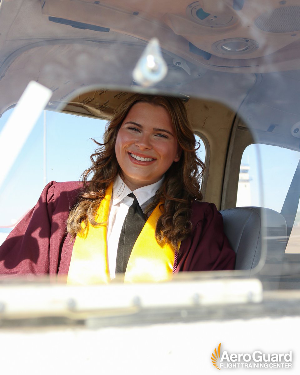 FlyAeroGuard's tweet photo. Congratulations to Arizona State University student Calli J. on Graduating this Spring and passing both her CFI and CFII Checkrides with AeroGuard!🔱🎉 https://t.co/4b7Kp83evk