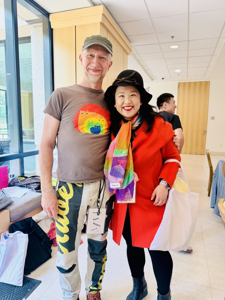 YiyingLu's tweet photo. @BaldCondensed so happy to run into you today at @ATypI @Stanford! Thankful that type #design &amp;  @smashingmag for bringing us together many years ago! https://t.co/jkFzmGYqrZ