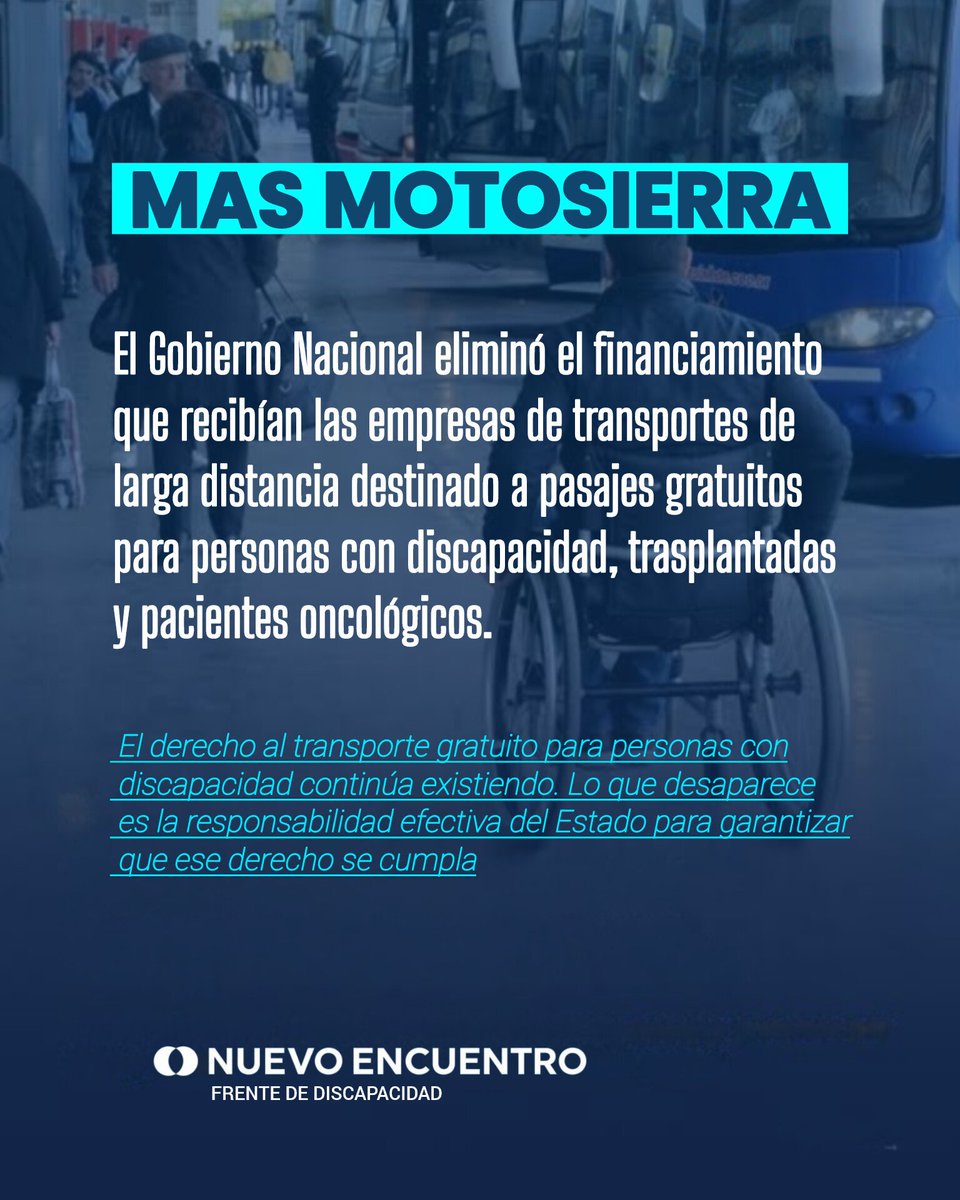 DiscapacidadNe's tweet photo. ⚠️ EL AJUSTE TAMBIÉN AVANZA SOBRE EL DERECHO AL TRANSPORTE ⚠️

@Sabbatella 
@MoniMacha 
@NuevoEncuentro_ 
@nebuenosaires https://t.co/bPVSX75nb4