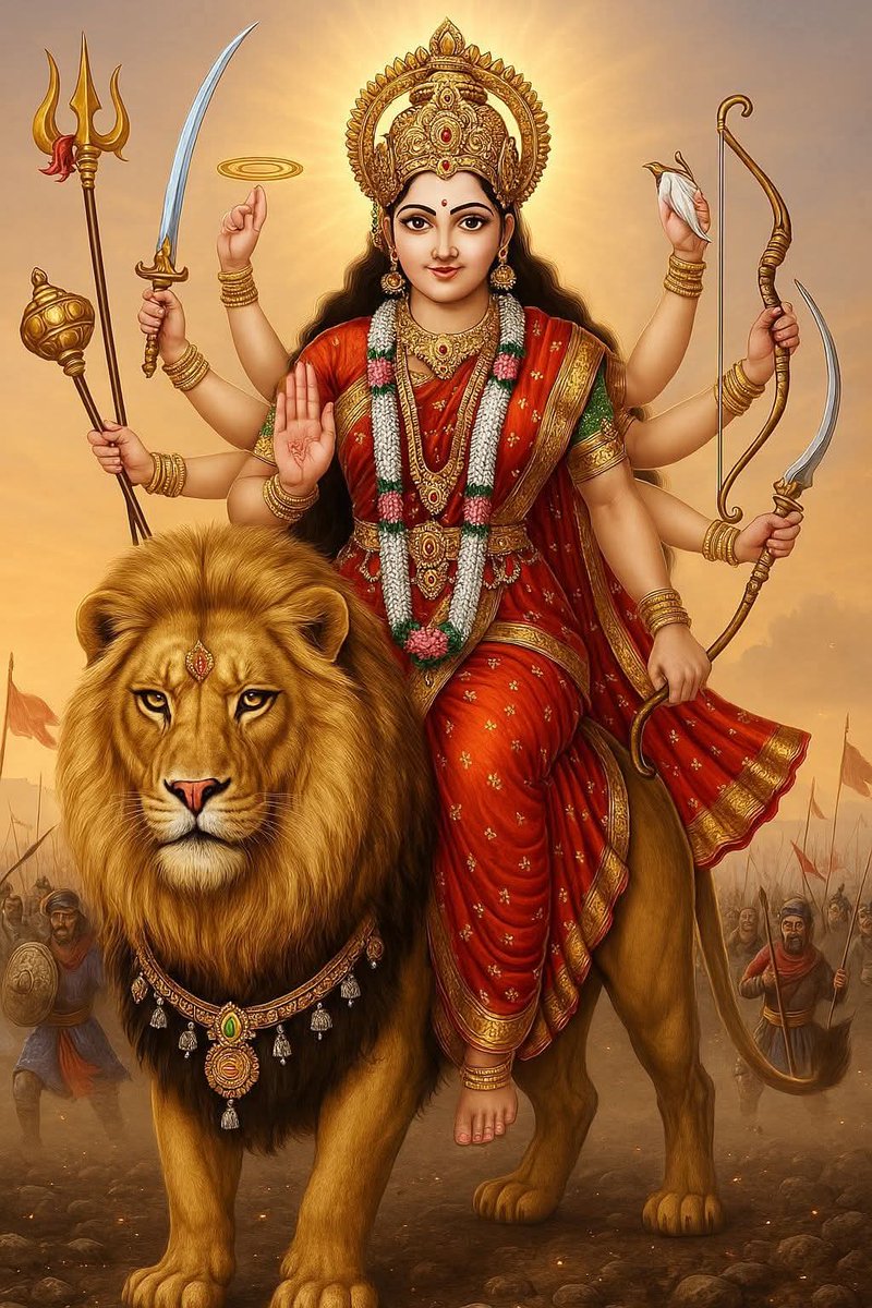 HiNdU05019434's tweet photo. ⚛️🐅⛳#ॐ_दुर्गादेव्यै_नमो_नमः ⛳🐅⚛️   

यः स्मरेत् सततं दुर्गां जपेत् यः परमं मनुम्।
स जीवलोको देवेशि नीलकण्ठ त्वम वाप्नुयात्।।

🔥मातरानी का आशीर्वाद आप पर सदैव बना रहे🔥

🙏⚜️⛳#जय_मां_अम्बे ⛳⚜️🙏🏼 
🌿👣🚩#जय_मां_भवानी🚩👣🌿
 🎋♨️🌾#सुप्रभात_मंगलम🌾♨️ 🎋 https://t.co/iYLWLyRhjJ