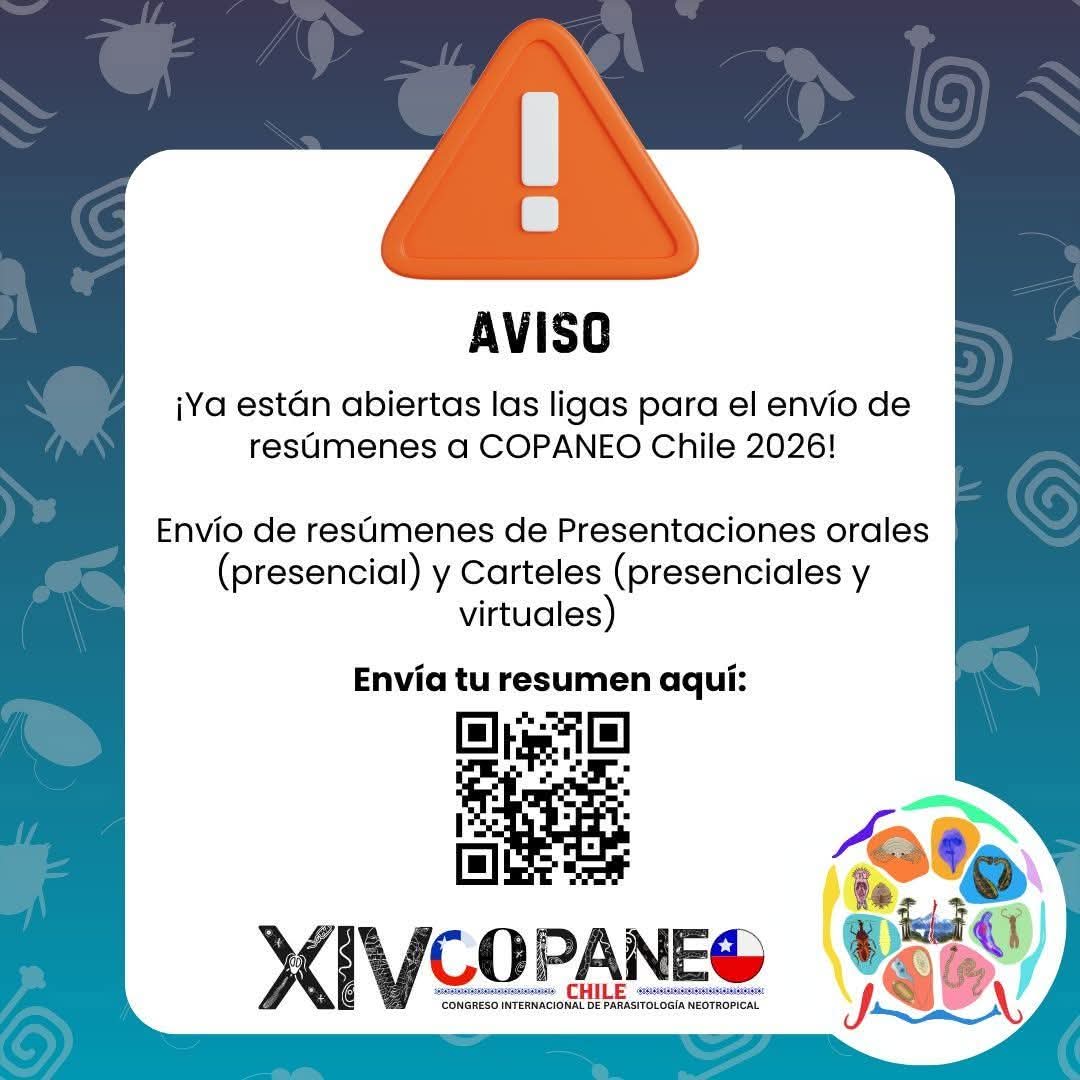 COPANEOINT's tweet photo. Recordatorio importante: ¡aún estás a tiempo!

Las ligas para el envío de resúmenes a COPANEO Chile 2026 siguen abiertas 🇨🇱

🔹 Presentaciones orales (presencial)
🔹 Carteles (virtual y presencial)

📌 Envía tu resumen aquí:
👉 https://t.co/eAbvLH7Bfk https://t.co/owiR3o1u0f