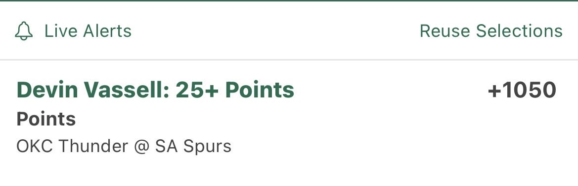 jcdotslips's tweet photo. DEVIN VASSELL LADDER 🪜🔥

⭐ 5U VIP PLAY
✅ Over 13.5 Points (-115)

8-1 L9 🏀 

ALT POINTS:
💰 20+ Points (+375)
💣 25+ Points (+1050)

Looking for Vassell to COOK tonight 👨‍🍳📈
Let’s cash another one boys ✅🔥

Free Discord in bio 📲
— JC.SLIPS

#NBA #NBABets #SportsBetting #BettingTwitter #GamblingTwitter #NBAProps #PlayerProps #DevinVassell #VIPPicks #Locks #SportsPicks #BettingCommunity #NBAPlayoffs #Parlay #SportsInvesting #JCSlips
