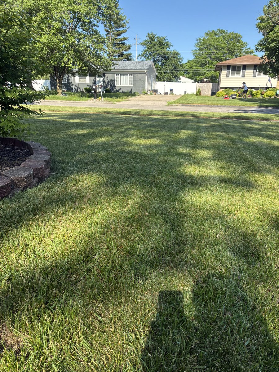 jayvick187's tweet photo. Great evening for @OutKickTNML here in SE Michigan. @TroyBilt mower ran great, felt good and coasting into the summer months! High quality H20 kept me hydrated. Mow time temp, 68 degrees! Mow on friends! @JoeKinseyexp #TNML @DieselRenius https://t.co/DEp2m3Z7NQ