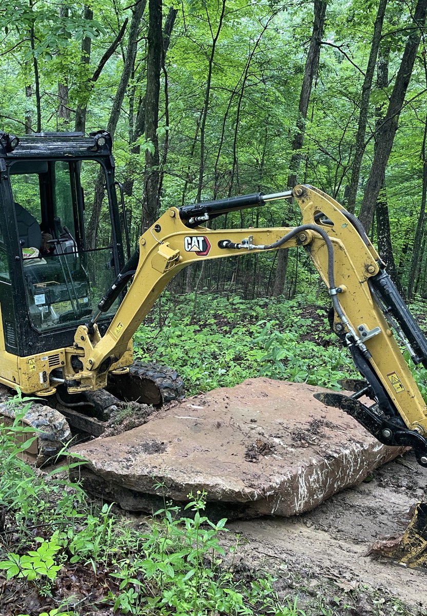 snowset's tweet photo. Connecticut may not be a real state, but it was stone find of the week.   

Going to be a cap for a natural stone culvert. https://t.co/Y2lBJJlTKo