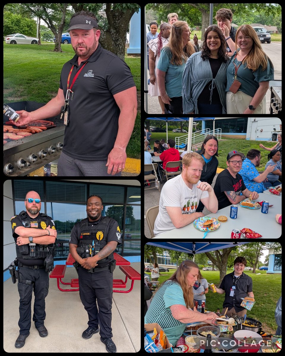 DrPenK's tweet photo. Central Office Field Day! We wrapped up the year honoring the leaders who make Raytown great every single day during our 'Administrative Celebration for the End of the Year'. THANK YOU for all you do! #ACEDay #WeAreRaytown #RootedInExcellence https://t.co/iaVWyNgtIc