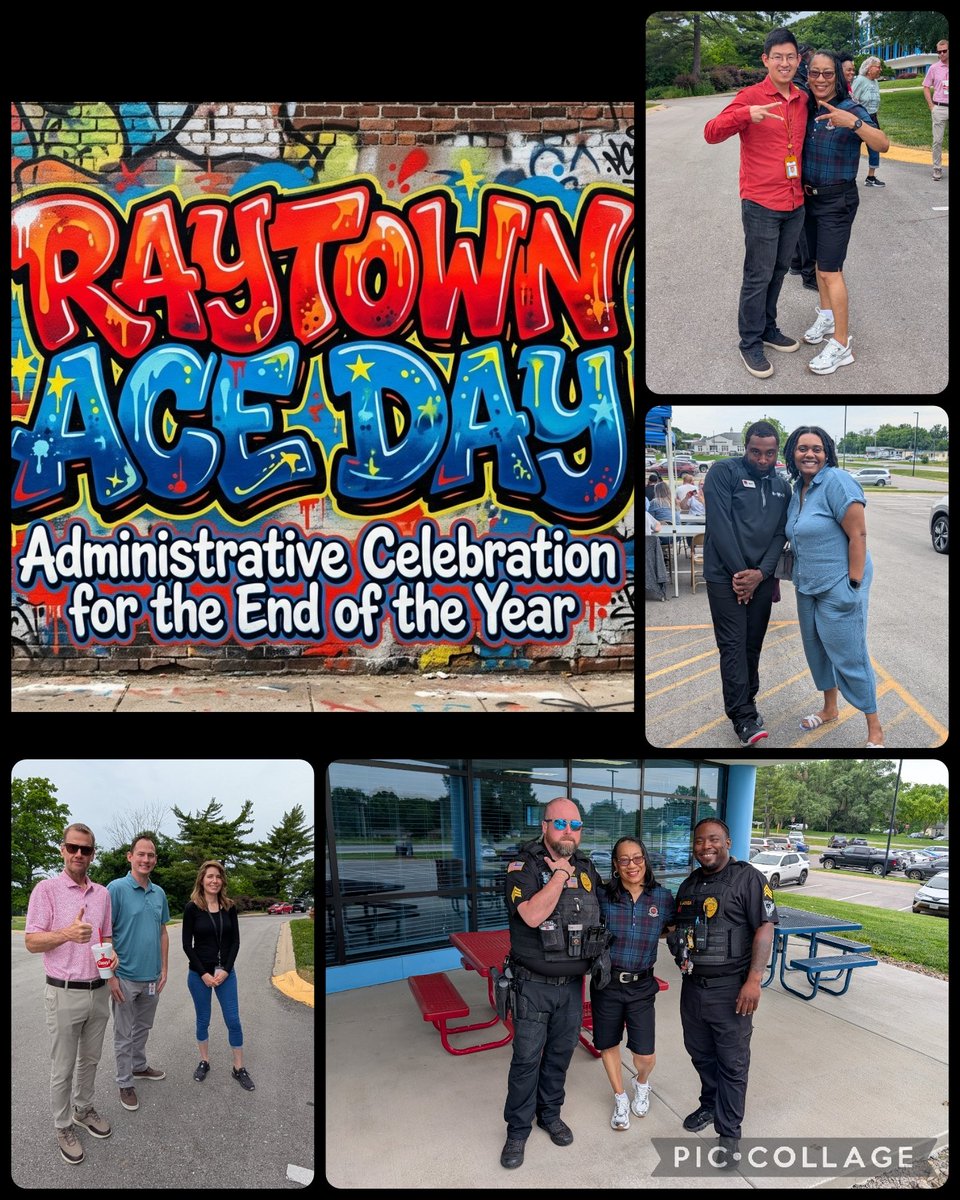 DrPenK's tweet photo. Central Office Field Day! We wrapped up the year honoring the leaders who make Raytown great every single day during our 'Administrative Celebration for the End of the Year'. THANK YOU for all you do! #ACEDay #WeAreRaytown #RootedInExcellence https://t.co/iaVWyNgtIc