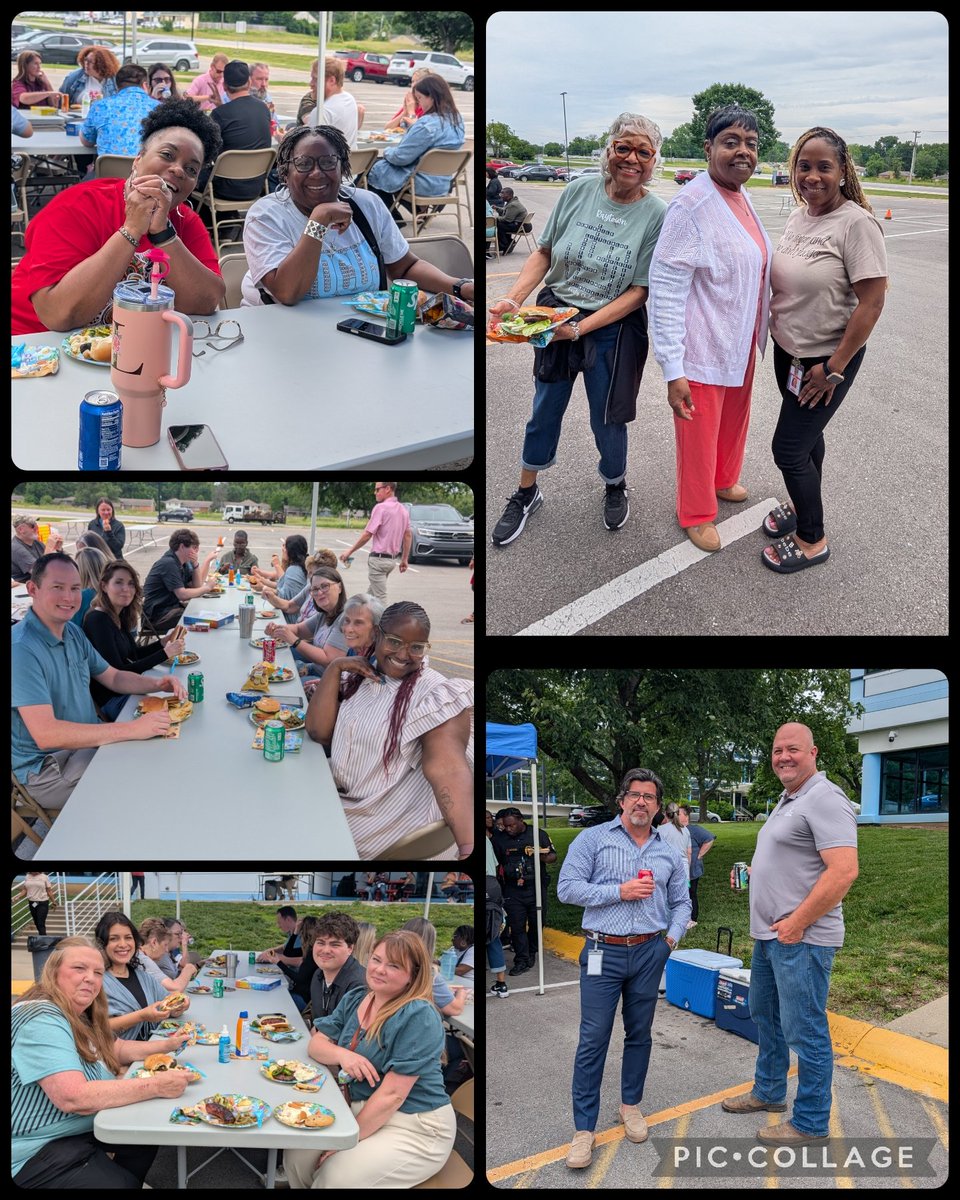 DrPenK's tweet photo. Central Office Field Day! We wrapped up the year honoring the leaders who make Raytown great every single day during our 'Administrative Celebration for the End of the Year'. THANK YOU for all you do! #ACEDay #WeAreRaytown #RootedInExcellence https://t.co/iaVWyNgtIc