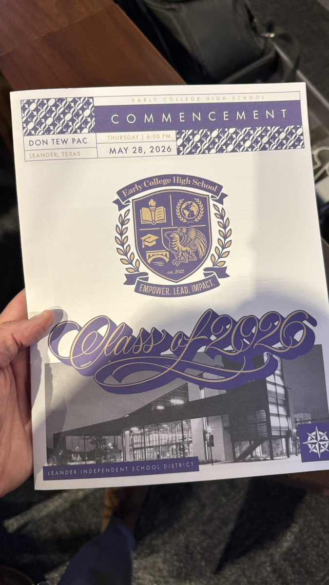 DrBinnicker's tweet photo. 🎓 Today we celebrate the Legacy Class of @LISD_ECHS who helped build a vision into reality. Your determination, resilience, and achievement have created a foundation that will inspire generations of students to come. Proud of you and all you've accomplished! #LegacyClass #1LISD https://t.co/xshv0xu66g