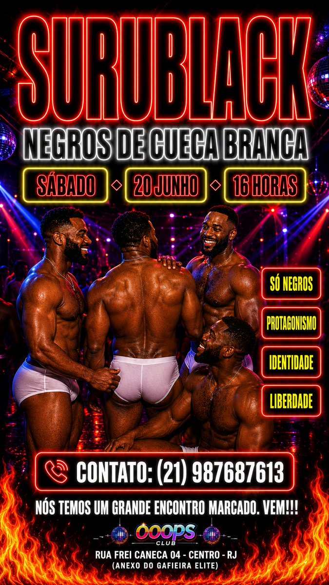 NEGROS de CUECA BRANCA tweet media