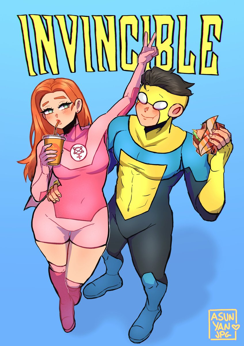 Oh, I really like— [TITLE CARD]💙#INVINCIBLE #MarkGrayson #AtomEve