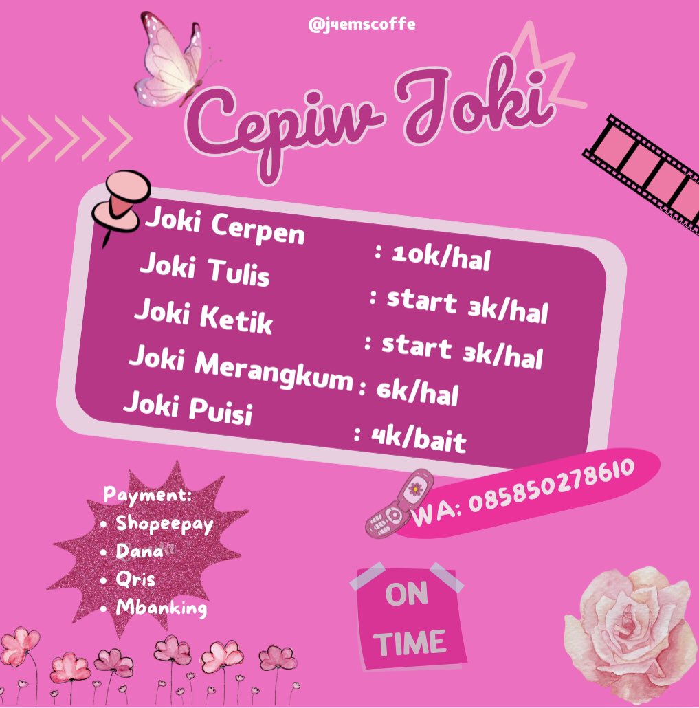 j4emscoffe's tweet photo. cepiw open ya! avail joki tulis nulis, cerpen, ketik, merangkum, puisi, essay ya... cepiw dom malang jika mau ambil fisiknya😗🫰🏻 bisa antar/COD/ambil di rumah ya🫵🏻 pengerjaan cepat sekali gasampai 24 jam loh! start 3k saja, cus wa sekarang! #zonauang #jokitugas #jokitugasmalang https://t.co/BUoLhYQOV6