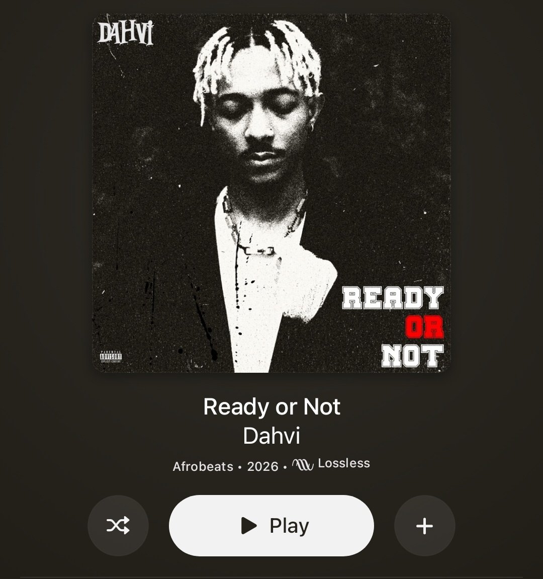 AlbumTalksHQ's tweet photo. DAHVI
READY OR NOT (EP) 

FEATURING ⤵️ 
BELLA SHMURDA 

🚨OUT NOW🚨 https://t.co/8T3oI9Q5Jh