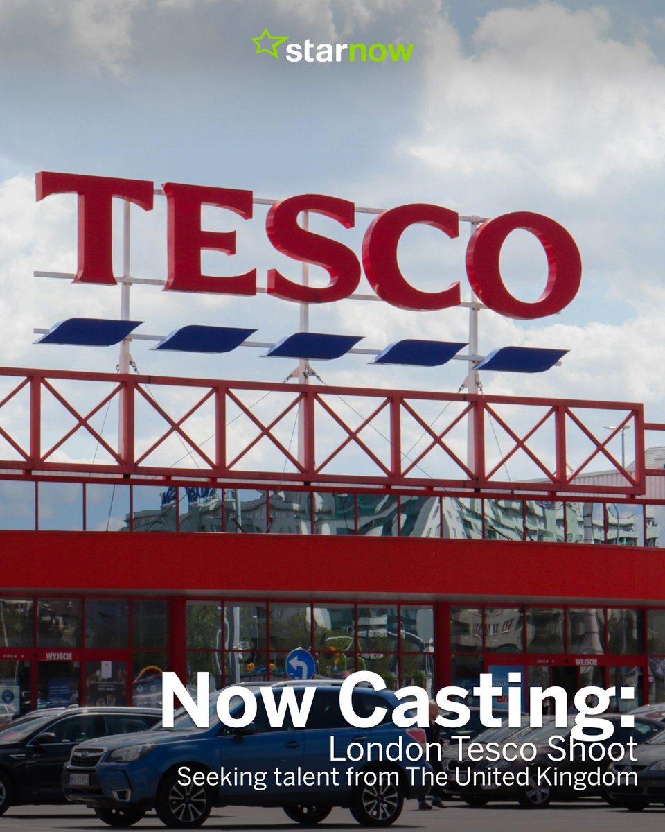 StarNow's tweet photo. A Tesco shoot is casting male talent now for a shoot in London. Expires 3 June. 

Apply here: https://t.co/zCtb8sgzSF https://t.co/syhyeEfxZF