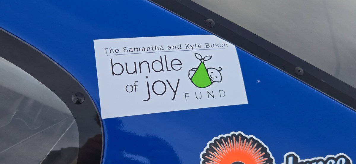 STaranto92's tweet photo. Brandon Lopez has placed a Bundle of Joy Fund decal on the C-post of the No. 6 machine. It's on both sides of the car. https://t.co/SzXgR7gGnW