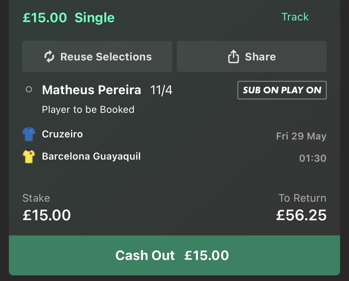 BevoBets's tweet photo. 🇧🇷 Cruzeiro vs Barcelona SC 🇪🇨

Single 🟨 https://t.co/hcVeyeCbIM