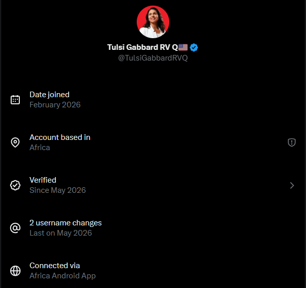 shell1226's tweet photo. @TulsiGabbardRVQ Fuck off! https://t.co/k4dyT36lPt