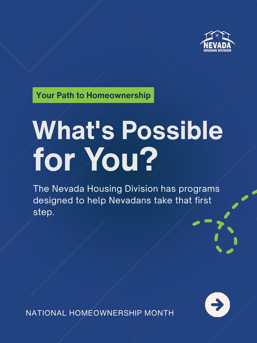 nvhousing's tweet photo. This National Homeownership Month, the Nevada Housing Division is here to remind you that you do not have to figure it out alone. 🏡 

We have resources designed to support you.

Learn more:
[LINK] https://t.co/ixF07i2AUw https://t.co/bfGrtdn9n7