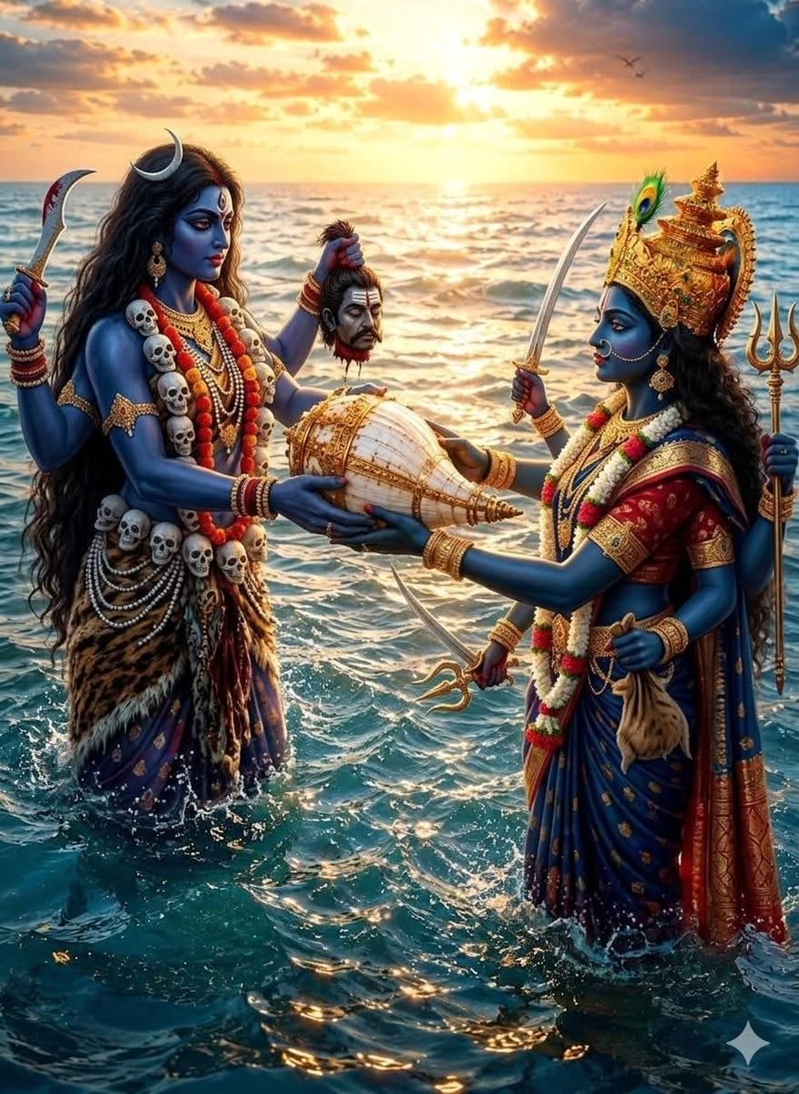parveenmalhot20's tweet photo. ब्रह्मांड की सर्वोच्च शक्ति मां दुर्गा और मां काली के चरणों में शत-शत नमन। जय भवानी! 🔱🌊
#जय_माता_दी #महाकाली https://t.co/4xGfapudOs