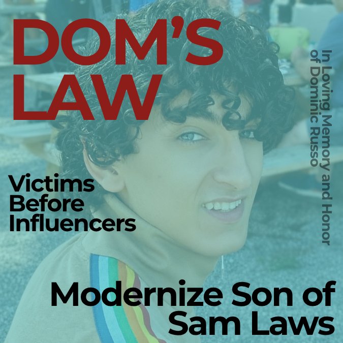 Catch_LISK's tweet photo. Please read:

The so-called “Son of Sam” laws in the United States were intended to prevent criminals from profiting from notoriety tied to violent crimes. But in practice, many of these laws are narrow, inconsistent, outdated, or weakened by constitutional challenges — leaving enormous loopholes that victims’ families are forced to watch play out in real time.

The case surrounding the Long Island Serial Killer investigation is one example. While families of the Gilgo victims continue seeking justice, an ecosystem of documentaries, interviews, streaming productions, online content, and murderabilia has emerged around the case. Much of it generates revenue, attention, and cultural capital from the suffering of victims and their loved ones, while families themselves are often excluded from decision-making, compensation, or even basic dignity.

But Gilgo is far from unique.

In Ohio, the family of Dominic Russo has similarly pushed for reform after launching a petition to close legal loopholes they believe allowed tragedy to become entertainment. Dominic Russo and Davion Flanigan were killed when Mackenzie Shirilla crashed her vehicle into a wall at more than 100 miles per hour. Following the case, the Russo and Flanigan families have endured a wave of documentaries, social media content, and sensationalized coverage that monetized their loss while reopening emotional wounds.

These cases expose the same fundamental problem: existing laws often focus narrowly on direct profits earned by offenders themselves, while failing to address the modern true-crime economy surrounding high-profile violence. Today, notoriety is monetized through streaming platforms, influencer culture, advertising revenue, collectibles, licensing deals, podcasts, and algorithm-driven engagement — industries that largely did not exist when many Son of Sam statutes were drafted.

Victims’ families are increasingly arguing that the law has not kept pace with the commercialization of violence. The issue is no longer only whether an offender can sell a book about their crime. It is whether an entire marketplace can profit endlessly from murder and trauma while those left behind carry the lifelong consequences.

You can help.

For Gilgo, pinned to my profile is information how you can support advancing NYS Bill #A6730. 

For the Russo and Flanigan families, please sign the petition below: 
https://t.co/WKMAjztD3x