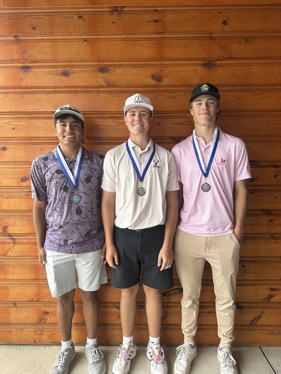 SDGAjunior's tweet photo. Here are our medalists from today at The Golf Club at Red Rock. Full results on Golf Genius with the GGID: JT26REDROCK

16-18 Girls:
1st - Stella Smith 
2nd - Liliana Van der Wyst
3rd - Torah Rose 

16-18 Boys:
1st - Jaxon Burr
2nd - Bryson One Star 
3rd - Zane Messick https://t.co/CHmkqLDjir