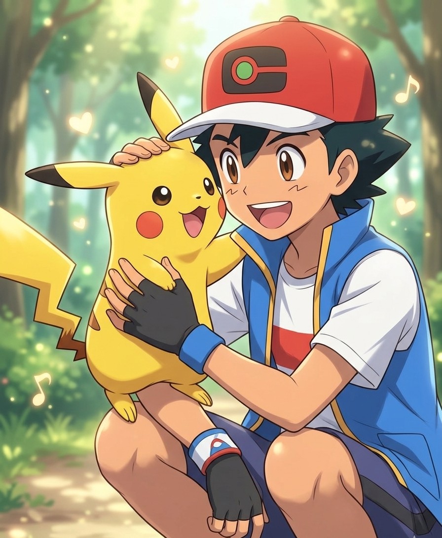 ⚡ピカチャンのつぶやき⚡ 5月29日 幸福の日 いつもサトシくんと一緒