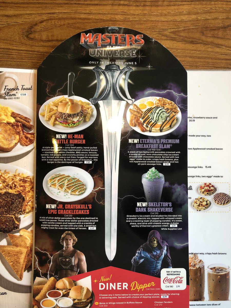 TheLAFan84's tweet photo. I headed into Denny’s with a He-Man sized hunger
#MastersOfTheUniverse https://t.co/esSudWjljd
