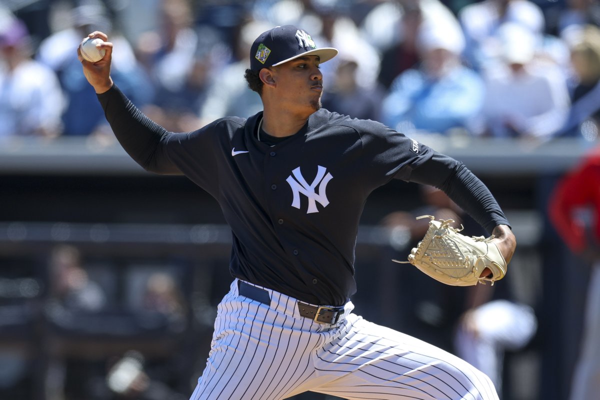 FiresideYankees's tweet photo. Brian Cashman and the Yankees have had ongoing discussions on when to move Carlos Lagrange to the bullpen to see what he could do for the big league club in 2026, according to Joel Sherman.

👀

#Yankees https://t.co/DdYFuriIC3