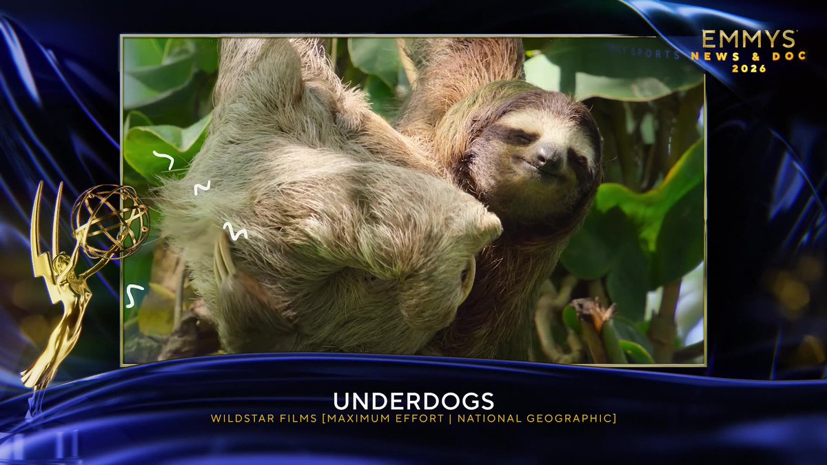 TheEmmys's tweet photo. The #DocEmmys Award for Outstanding Sound: Documentary goes to Underdogs (Wildstar Films). https://t.co/wiCqcKtVG8