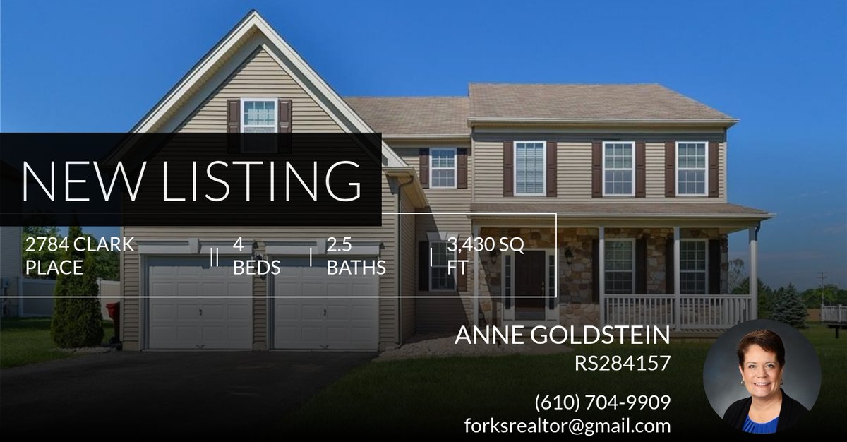 AnneGoldstein's tweet photo. 📍 New Listing 📍 Take a look at this fantastic new property that just hit the market located at 2784 Clark Place in Forks Twp. Reach out here or at (610) 704-9909 for more information https://t.co/DQEw76kB4i https://t.co/gaHIgdO4ry