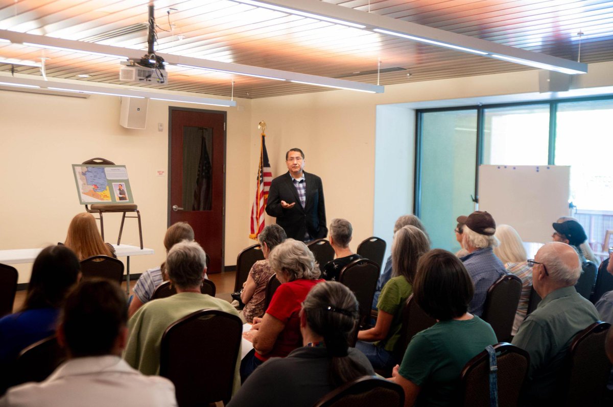 NezForAZ's tweet photo. Great conversations with voters in Camp Verde today. It was encouraging to hear strong voices and see this energized community! https://t.co/QVx4sTRUCi