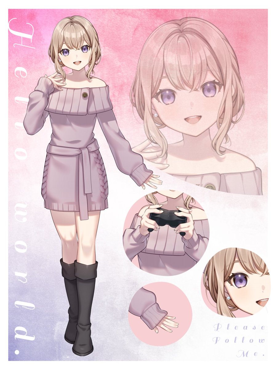 らぶ@立ち絵お披露目しました！ tweet media