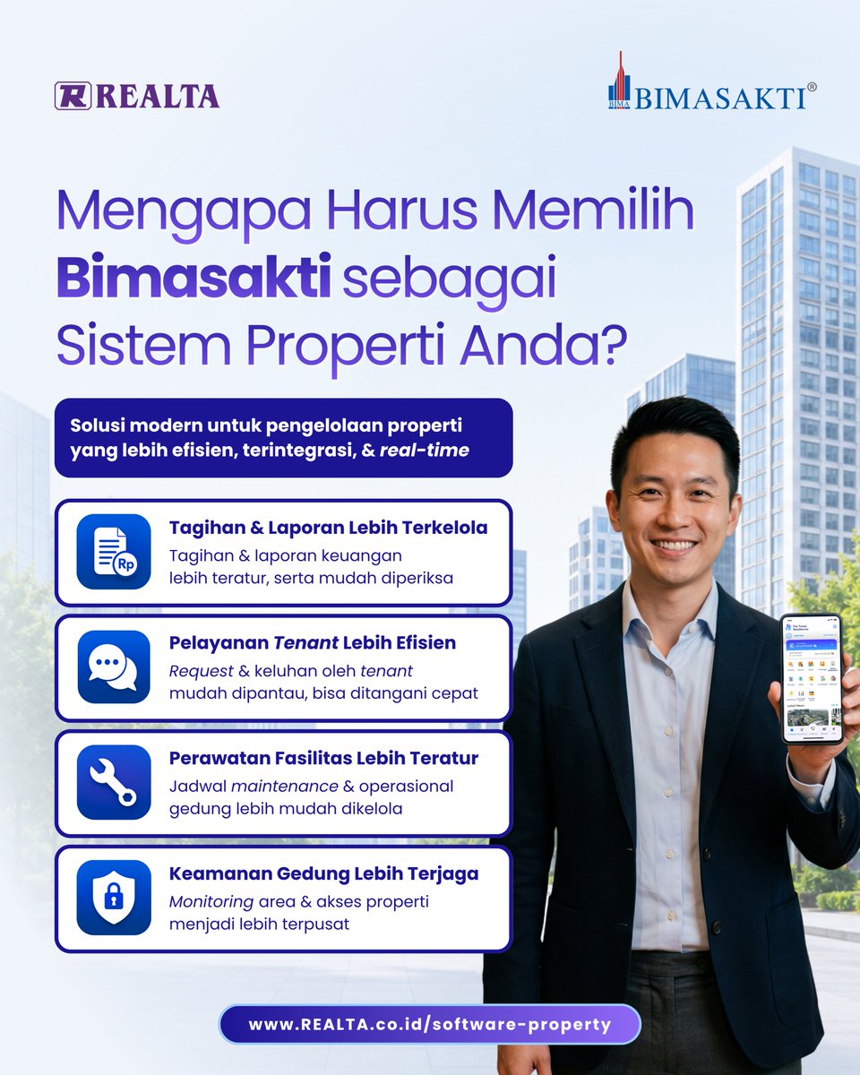 Realta_OneSol's tweet photo. Mengelola properti tidak hanya soal memastikan operasional berjalan setiap hari, tetapi juga bagaimana setiap proses dapat tercatat dengan baik, terpantau, dan saling terhubung. Dengan pengelolaan yang lebih mudah, praktis, dan terstruktur, pekerjaan pun berjalan lebih efisien. https://t.co/2SndxedzND