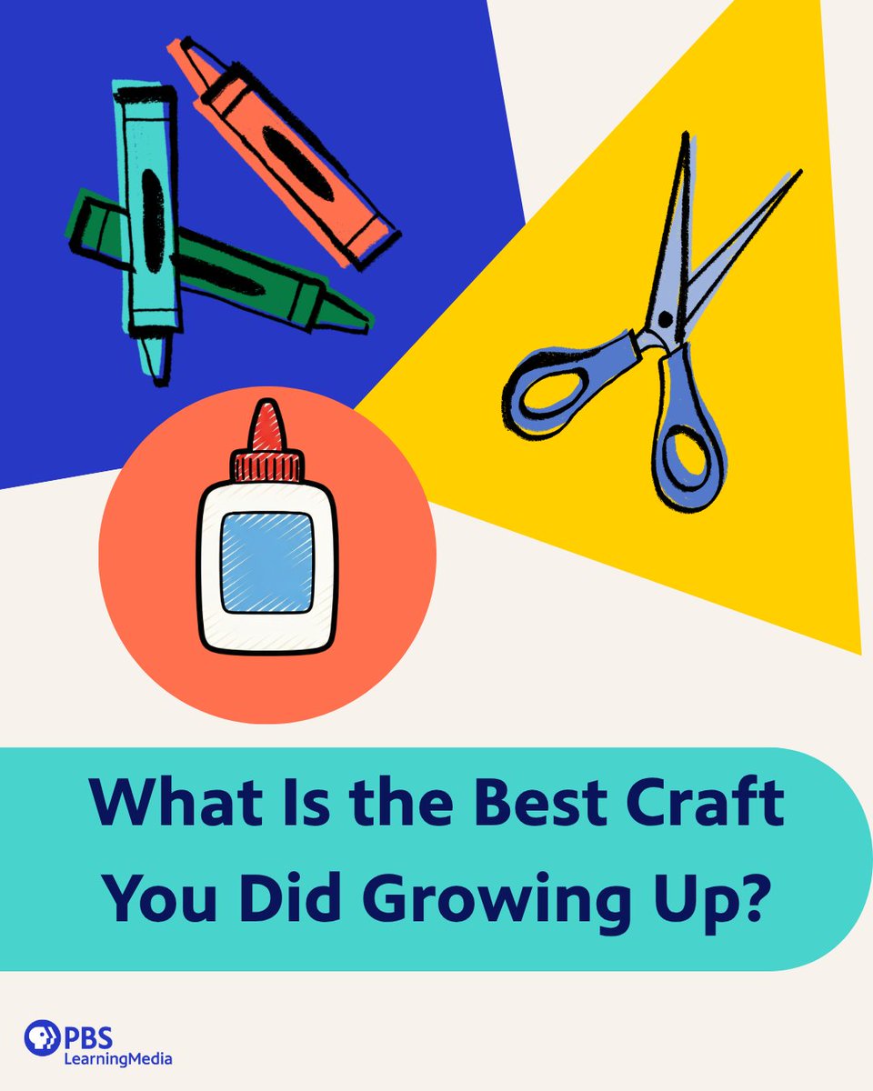 pbsteachers's tweet photo. We want to hear what your favorite craft or art project was as a kid! Or one your student or child has done that you thought was super special. Bonus points if you share a picture! https://t.co/mDyh31yjEP