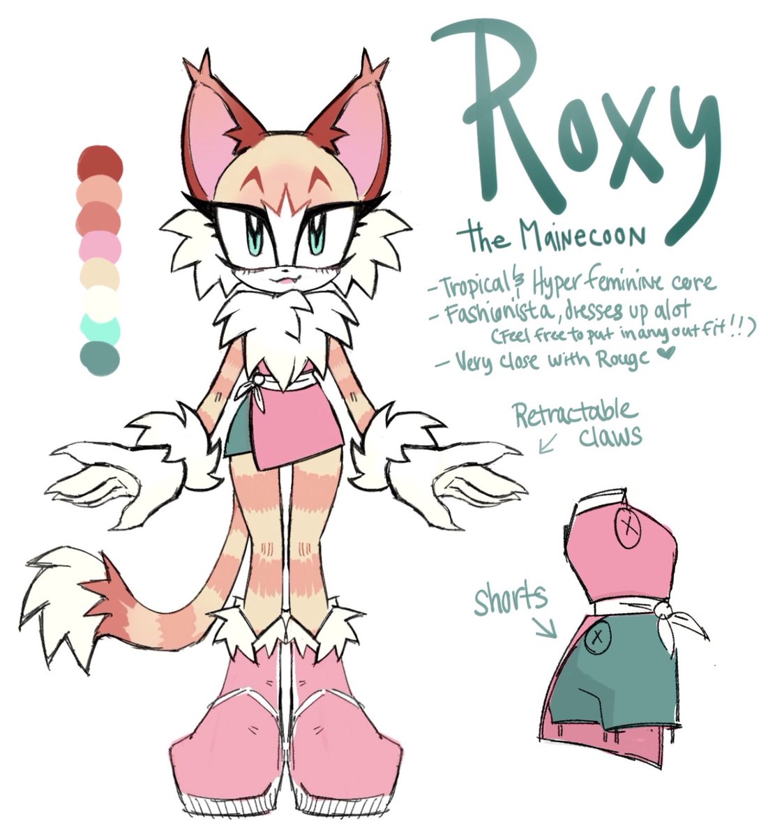 Macro Roxy Finished Roxy’s ref for art fight yayyy!!! #sonicoc