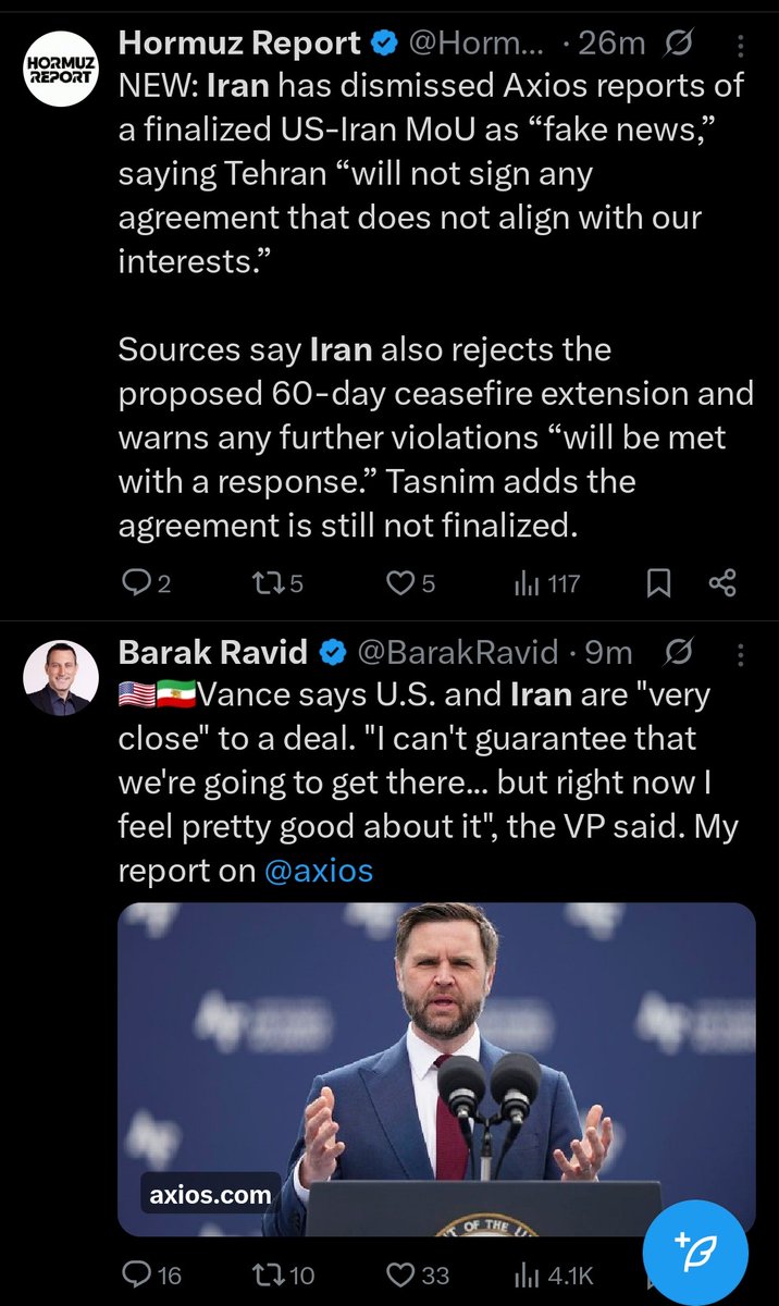 TT__Trading's tweet photo. Same war, two spins. One of these two accounts has been a joke and it's not the internet sleuth. https://t.co/D66F6mT4Q5