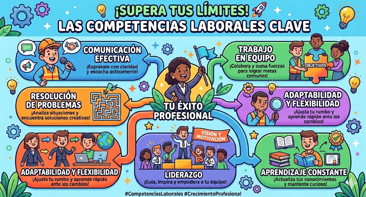 eriguzm's tweet photo. 👇 Echa un vistazo a esta infografía y cuéntame en los comentarios: ¿Cuál de estas habilidades crees que es tu mayor fortaleza hoy en día? 🤔

#CrecimientoProfesional #CompetenciasLaborales #Liderazgo #TrabajoEnEquipo #HabilidadesBlandas https://t.co/QOZlmJkRVy