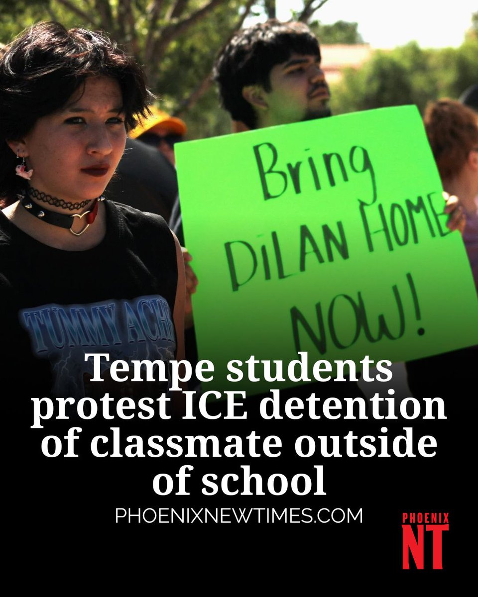 phoenixnewtimes's tweet photo. ICE arrested Dilan Paredes' mom at a Walmart. She then signed the eighth-grader out of school, where ICE arrested him, too: https://t.co/62SzgTNFx4 https://t.co/WOa71FNJ0b