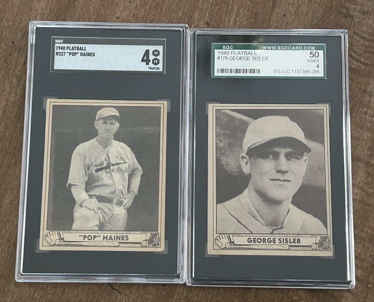 OSmithCollector's tweet photo. A couple 1940 Play Ball cards I like. https://t.co/KgBm6Avo6k