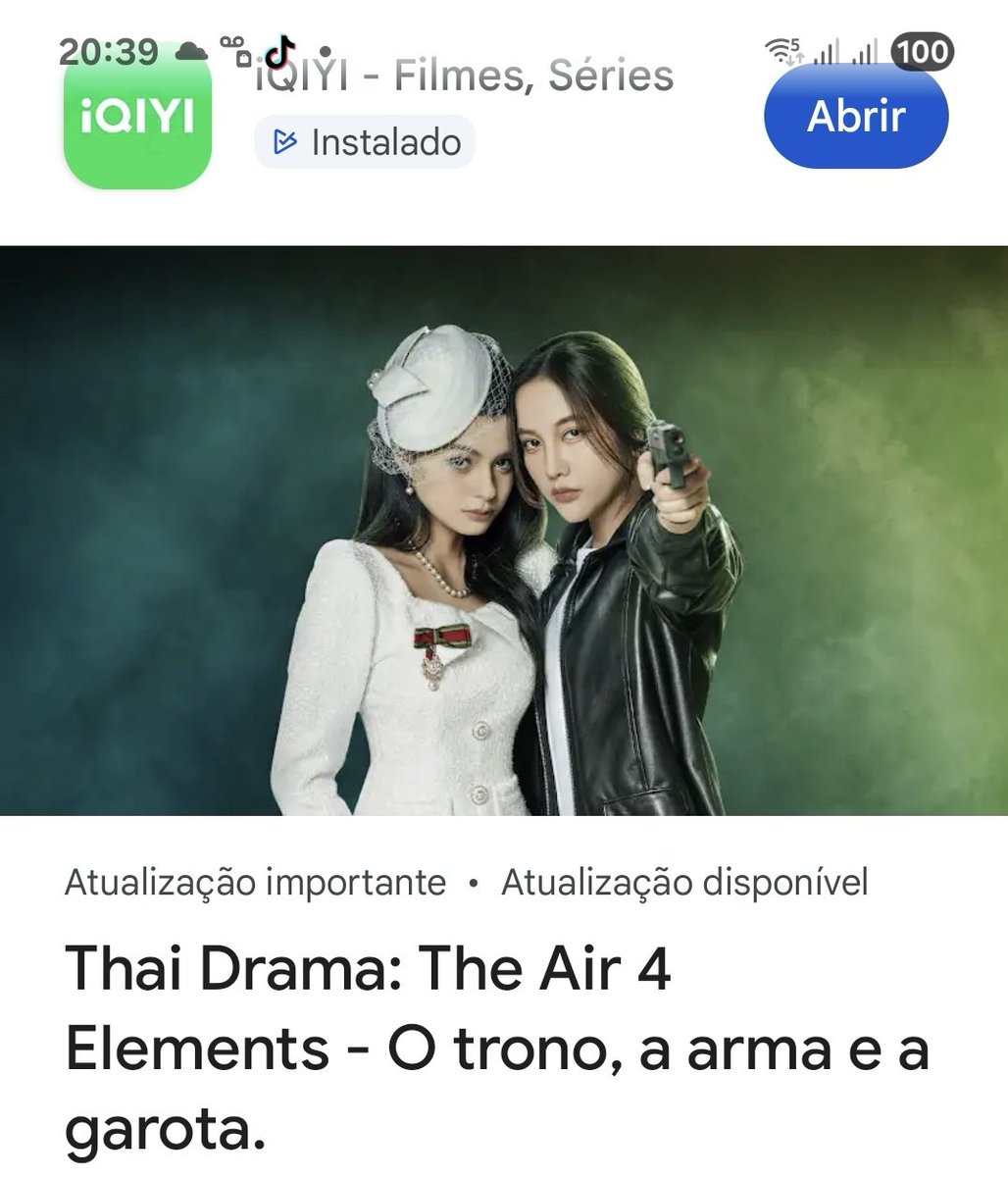 PastorianaH's tweet photo. Dentro do APP store é possível ver a sinopse de The Air com direito a foto editada diferente
"O trono, a arma e a garota" 😁
#4elemets
#FreenBecky https://t.co/VJWLQvqYuf