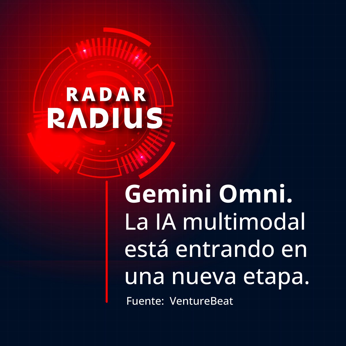 DescubreRadius's tweet photo. Google presentรณ Gemini Omni, un nuevo modelo โany-to-anyโ capaz de comprender y generar contenido entre mรบltiples formatos: texto, imagen, audio y video.
https://t.co/t0wcbMnCgL
#InteligenciaArtificial #MultimodalAI #InnovacionTecnologica #TransformacionDigital https://t.co/VDdGFHeTKq