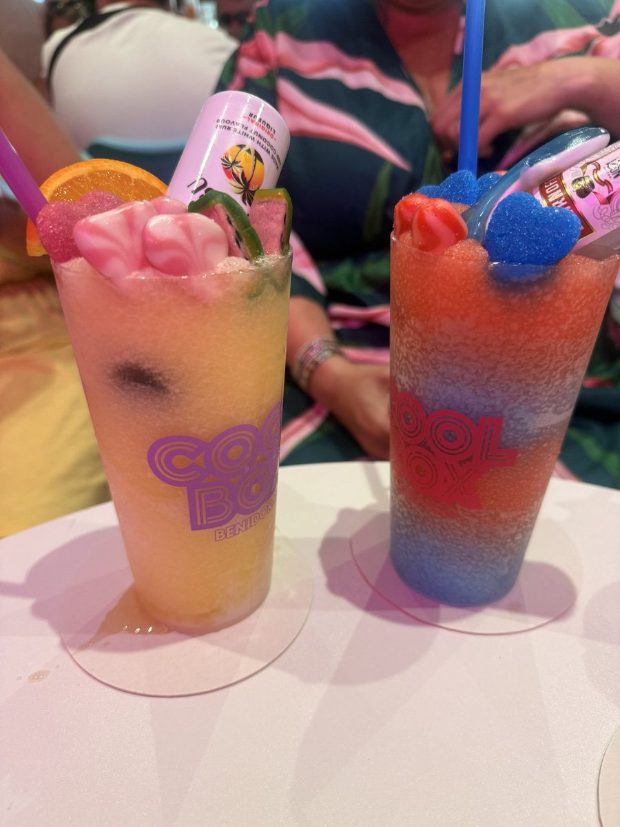 Sparkle74's tweet photo. Currently unavailable for anything that doesn’t involve bikinis and cocktails … 

Final night. 
Appreciation for my parrot earrings and my Benners Meatloaf crush. 

All shits and giggles until you realise your coach pick up is in 4 hours.

Sleep is so overrated 😬 https://t.co/3fhxp382So