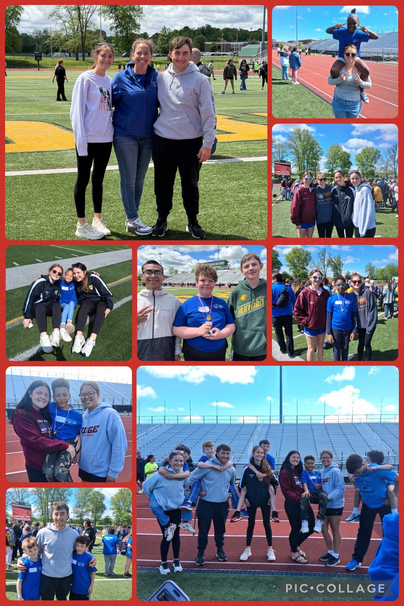JessicaCramer26's tweet photo. Some of our NHS members traveled to Brockport today to help volunteer at their Special Olympics! Great work Lancers! #OneElba https://t.co/gHSRUBSURh