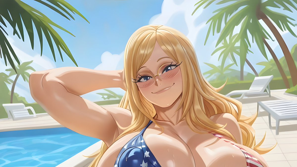 Dekizarx's tweet photo. Melissa Shield at the Pool
This set is now available to everyone.
Patreon supporters get early access to all my pinups and comics.
Support me on Patreon to see everything first!
#MyHeroAcademia #MelissaShield https://t.co/6TZ8JMrTSb