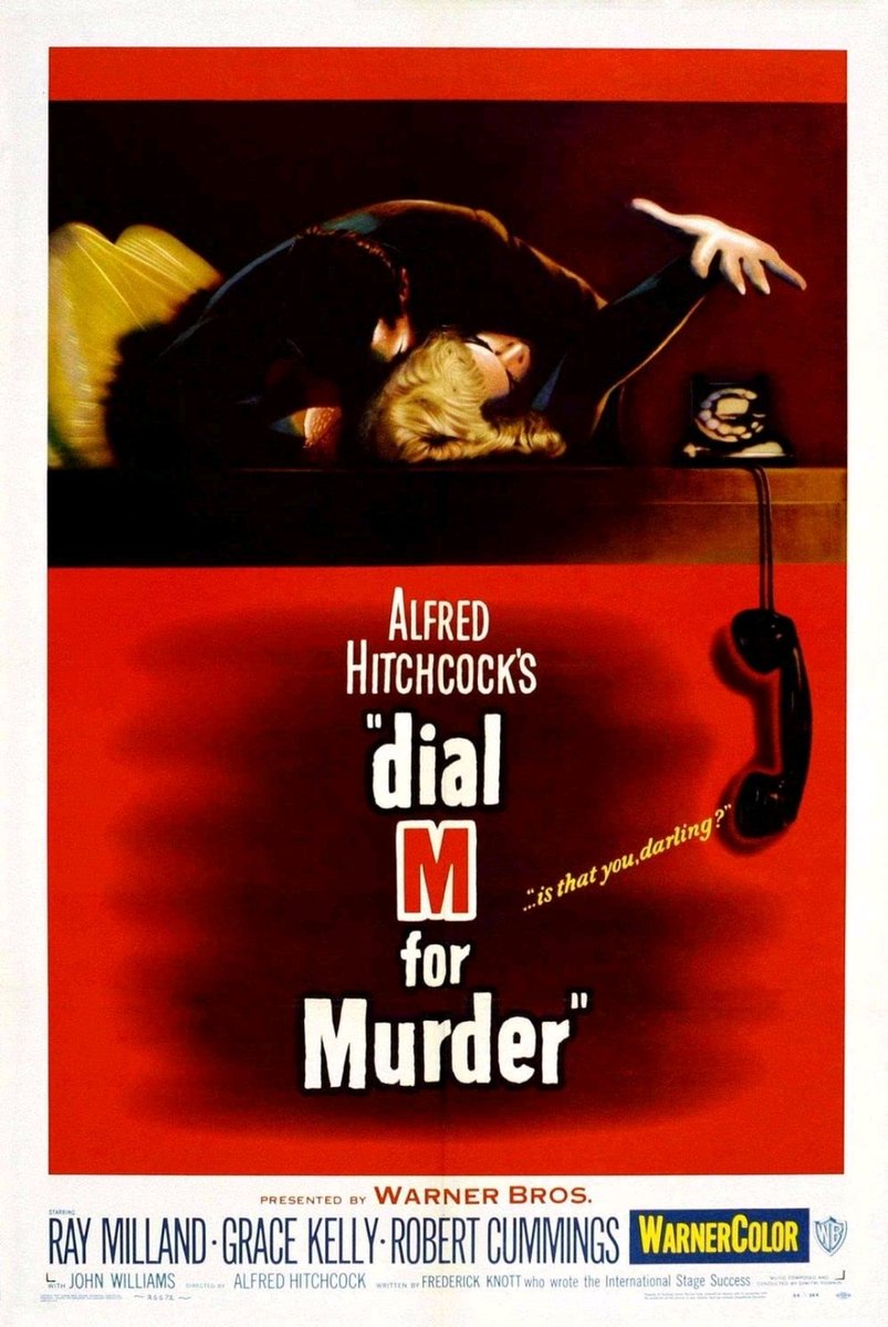 NathanFrancis__'s tweet photo. "People don't commit murder on credit."

🎞️#OTD in #Film #History 29 May 1954, #AlfredHitchcock's classic thriller "Dial M For Murder," starring #RayMilland, #GraceKelly, and #RobertCummings, was released in the 🇺🇸 https://t.co/J03LpPEJXl