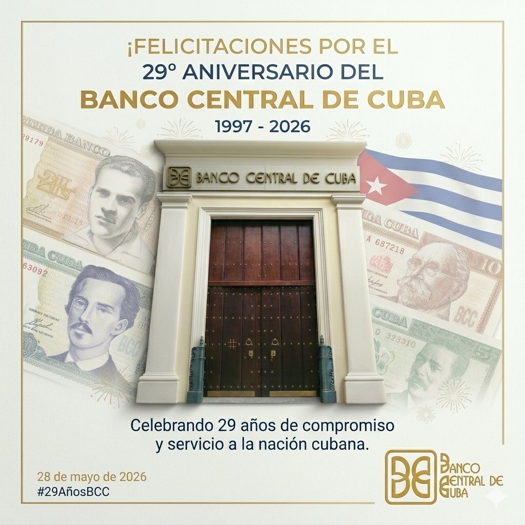 DaileD49306's tweet photo. 🇨🇺 En estos #29AñosBCC, saludamos con profundo respeto y cariño a todos nuestros #BancariosCubanos. A los fundadores, a quienes estuvieron  y a los que continúan la obra. ❤️🇨🇺 https://t.co/yRDHCHl7su