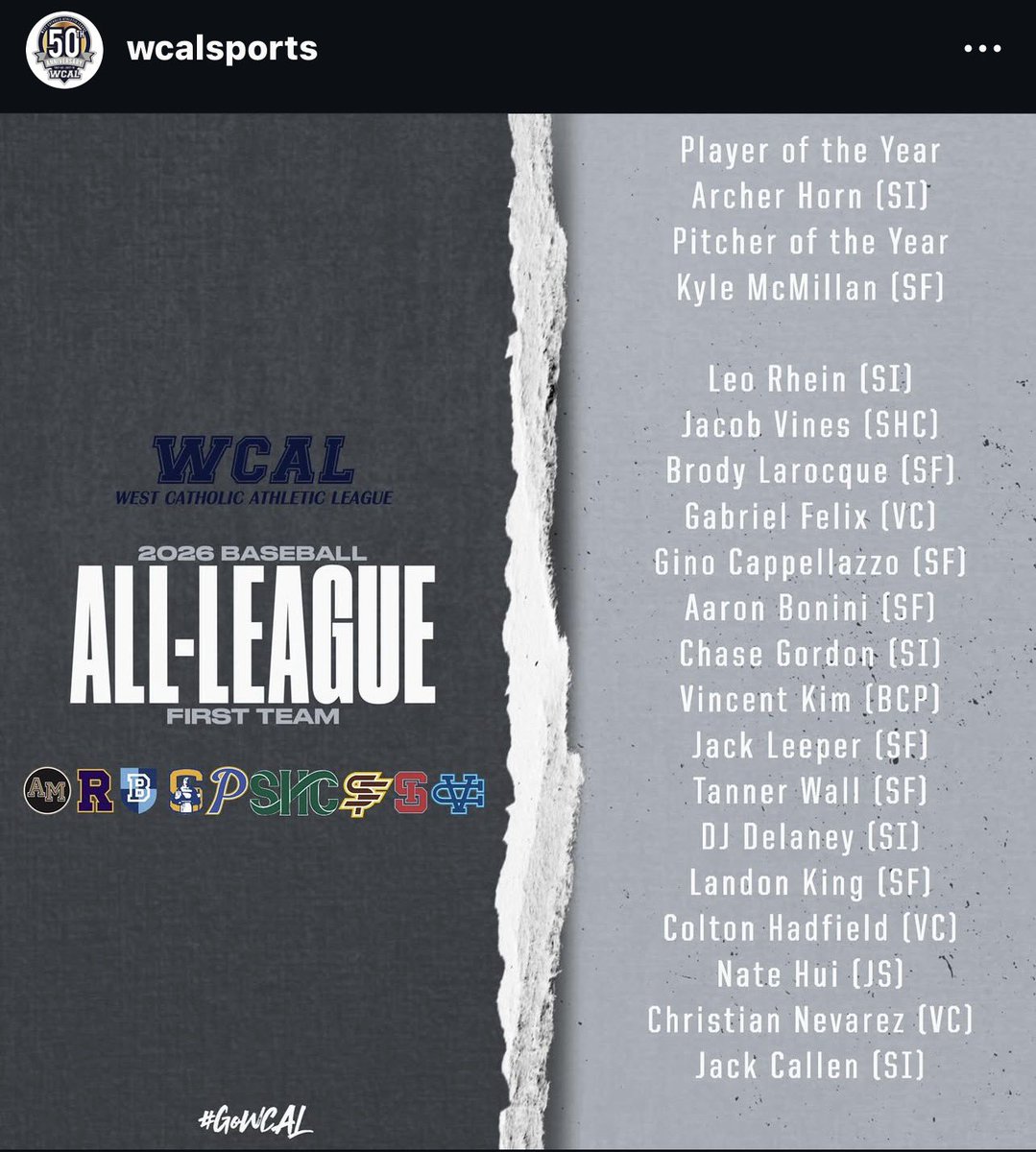 ChrisNevarez20's tweet photo. Blessed to have been named first team all league for WCAL for the second year in a row. #uncommitted #2x https://t.co/xrRc8XMOx3