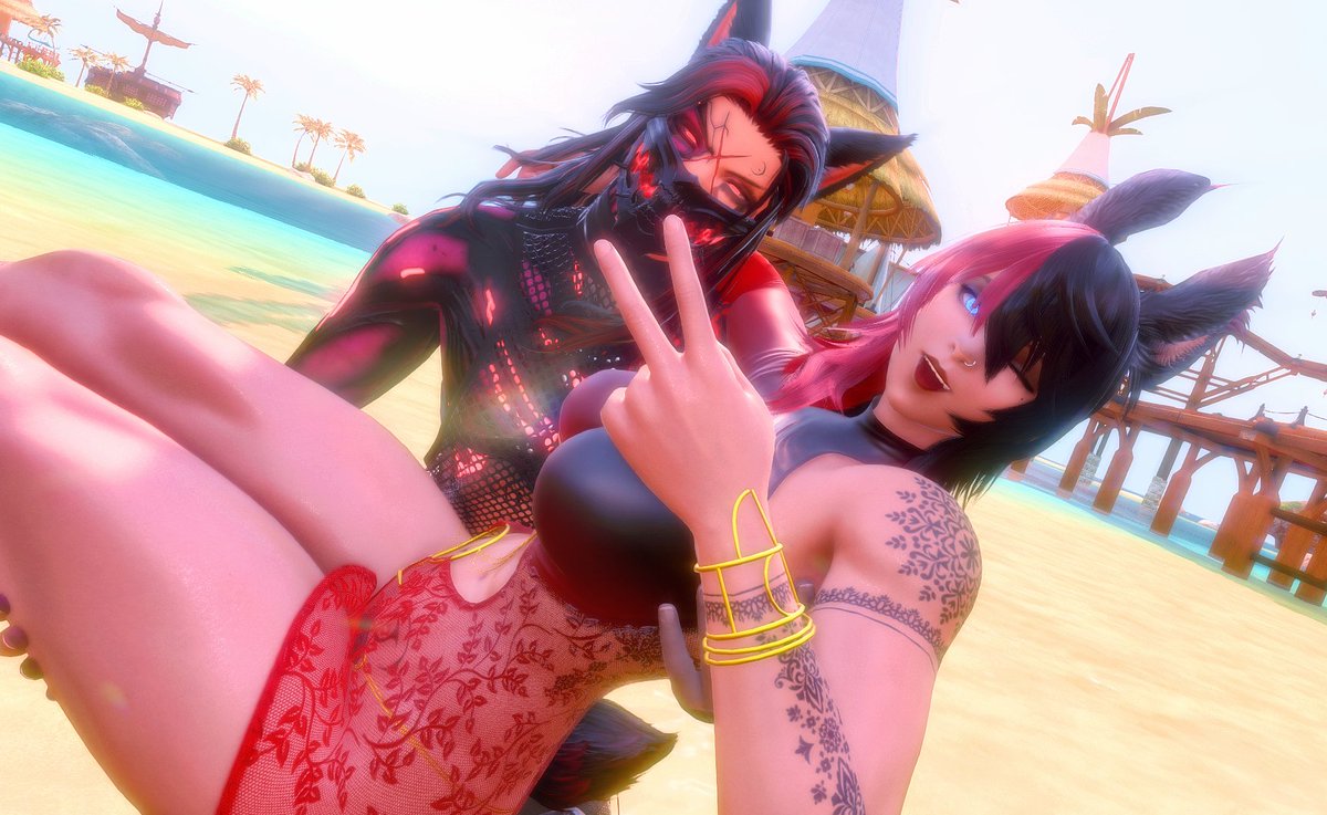 CyberTikibay's tweet photo. summer feeling with @PhyaTheBun https://t.co/daN1MIqaRH