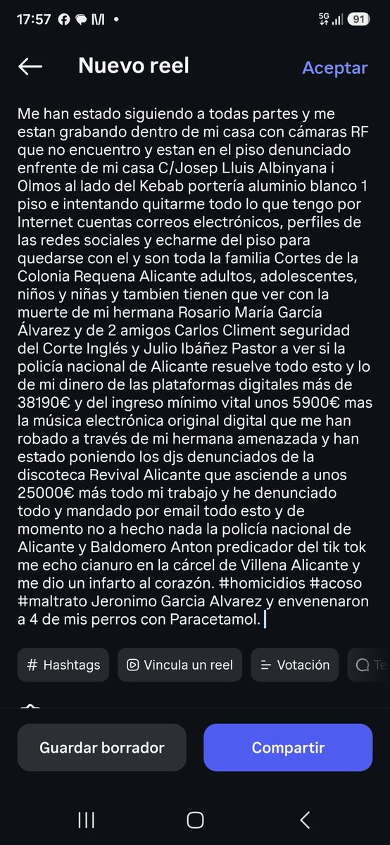 jerofasion4's tweet photo. Ya hace más de 3 meses que me llamo la policía nacional de Alicante para lo de mi cuenta PayPal de mi dinero de las plataformas digitales más de 38190€ y no me han dicho nada y llevo ya 20 denuncias ordenadores camaras 3 homicidios envenenamiento a mi y 4 de mis perros atrasos https://t.co/9kw1aLWgnr