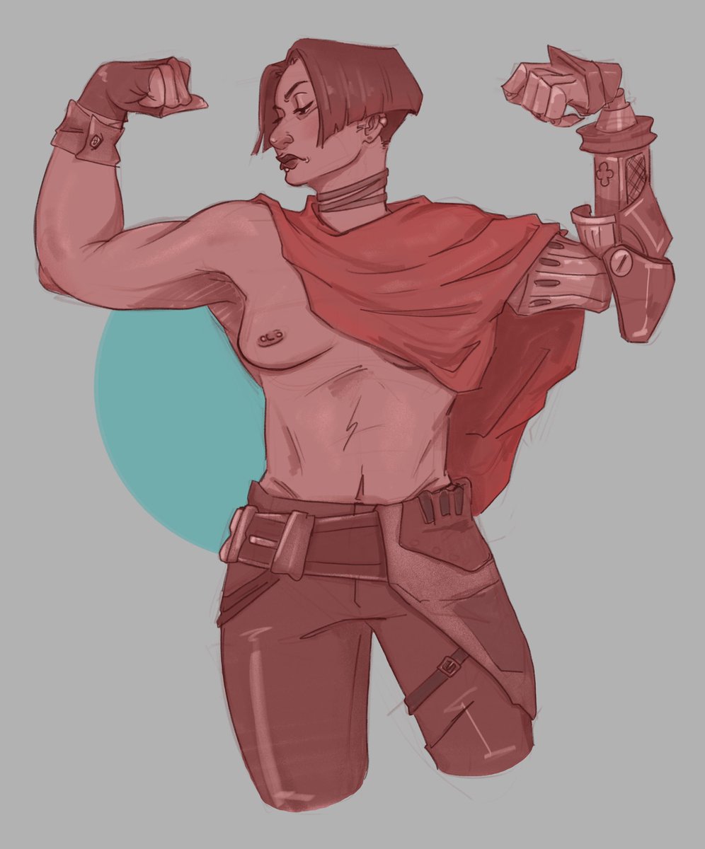 NeonShrimpbag's tweet photo. As a early birthday gift, I redrew this 😖 #sevika #arcane https://t.co/PeP9cdwsKZ